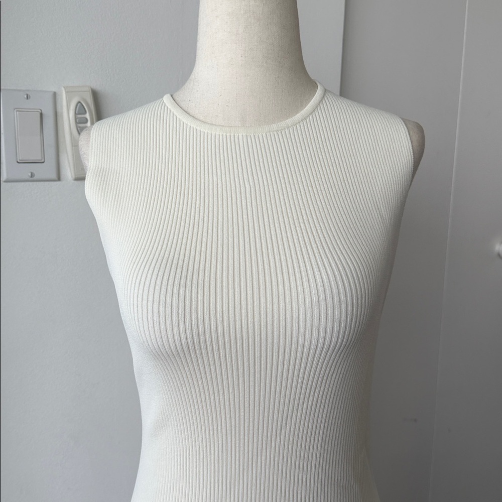 Line & Dot Cream Midi Dress - Picture 5 of 10